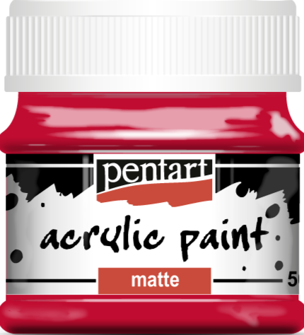 Pentart Acrylic Paint Matte 50 ml Red