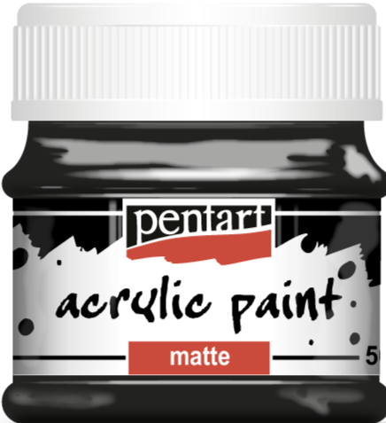 Pentart Acrylic Paint Matte 50 ml Black