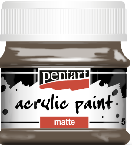 Pentart Acrylic Paint Matte 50 ml Earthy Brown