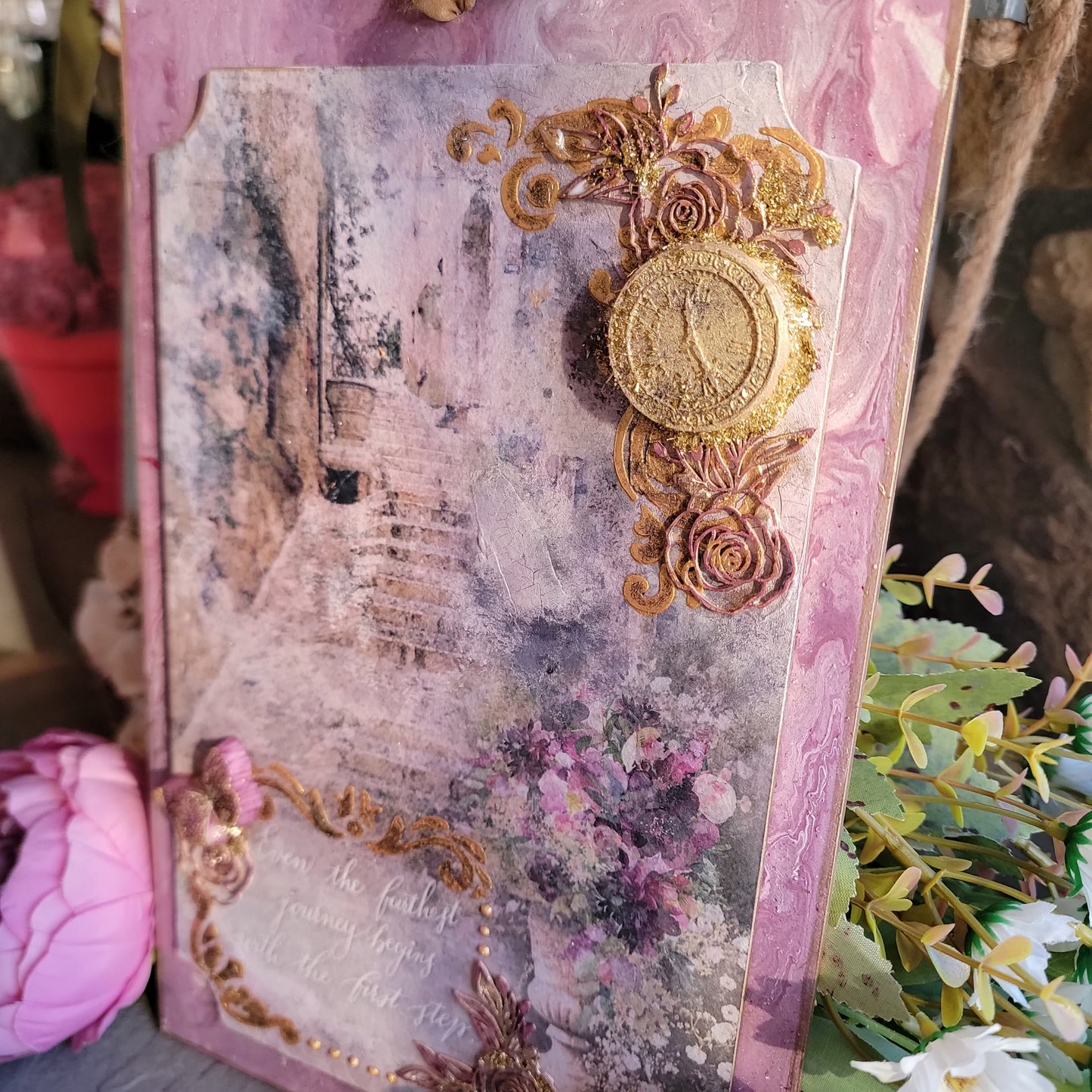 The First Step Mixed Media Wall Plaque