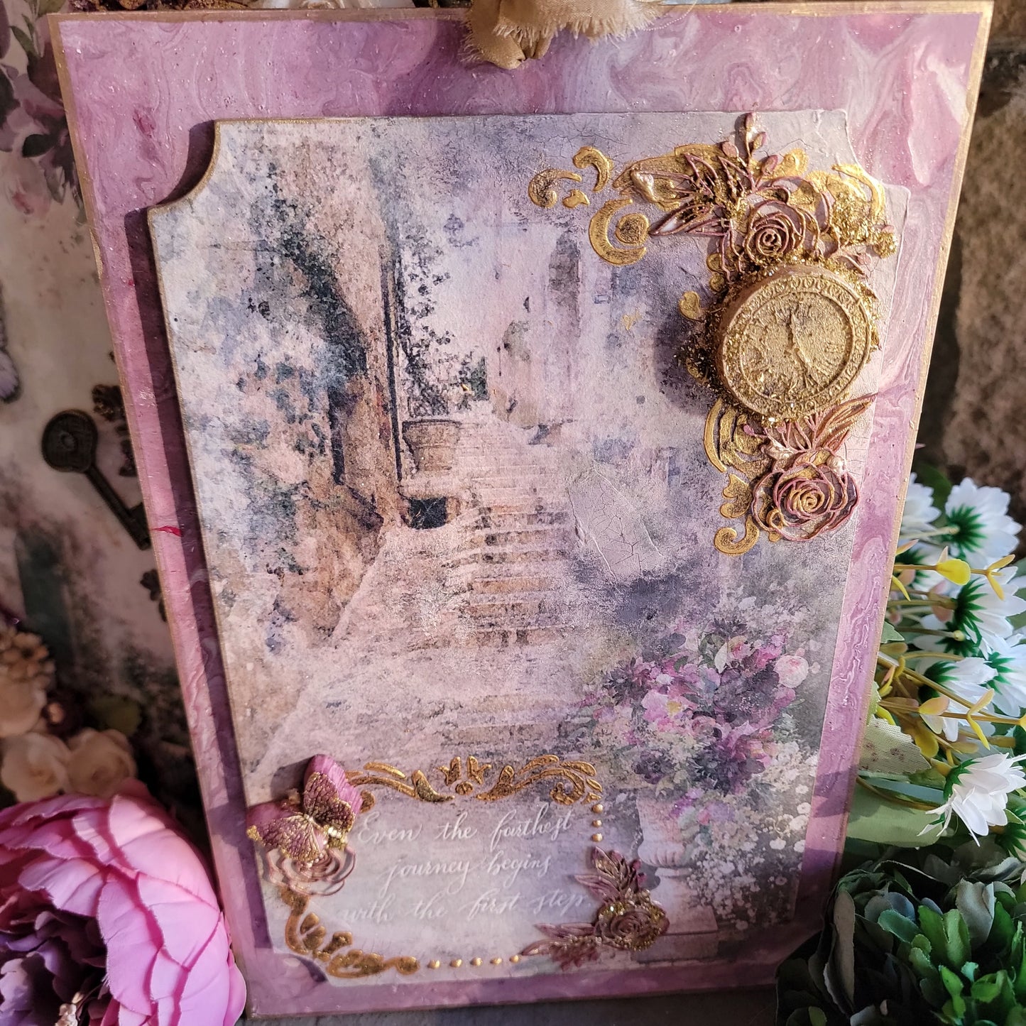 The First Step Mixed Media Wall Plaque