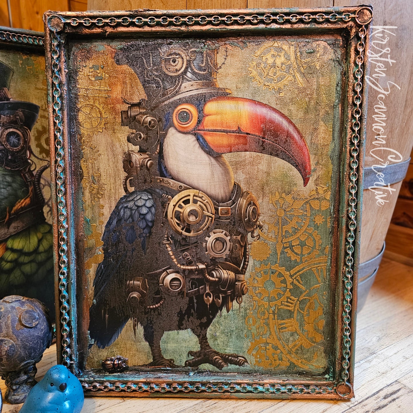 Too Live Crew Beakie Mixed Media Wall Hanging