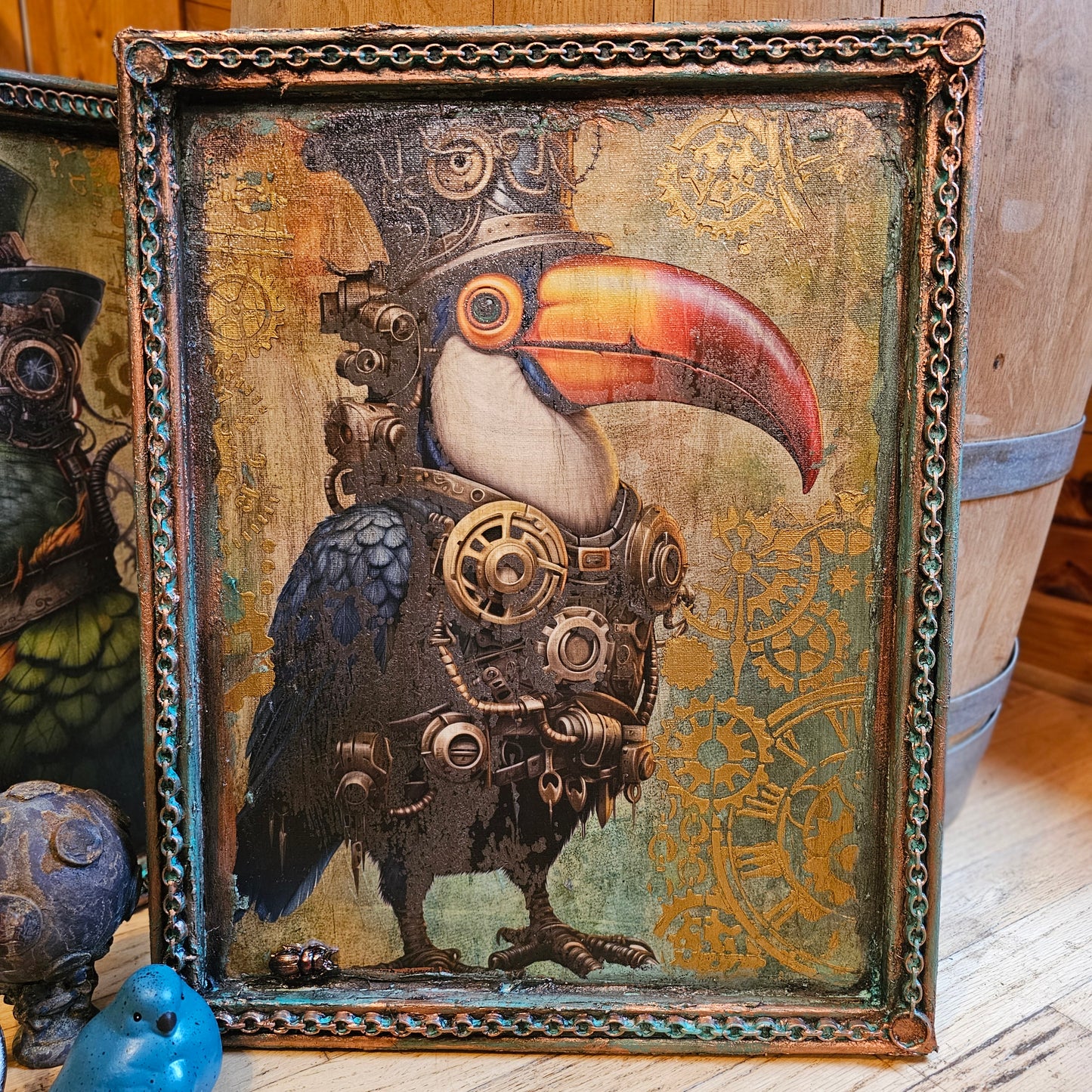 Too Live Crew Beakie Mixed Media Wall Hanging