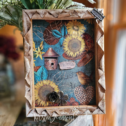 Hemingway Inspires Mixed Media Canvas