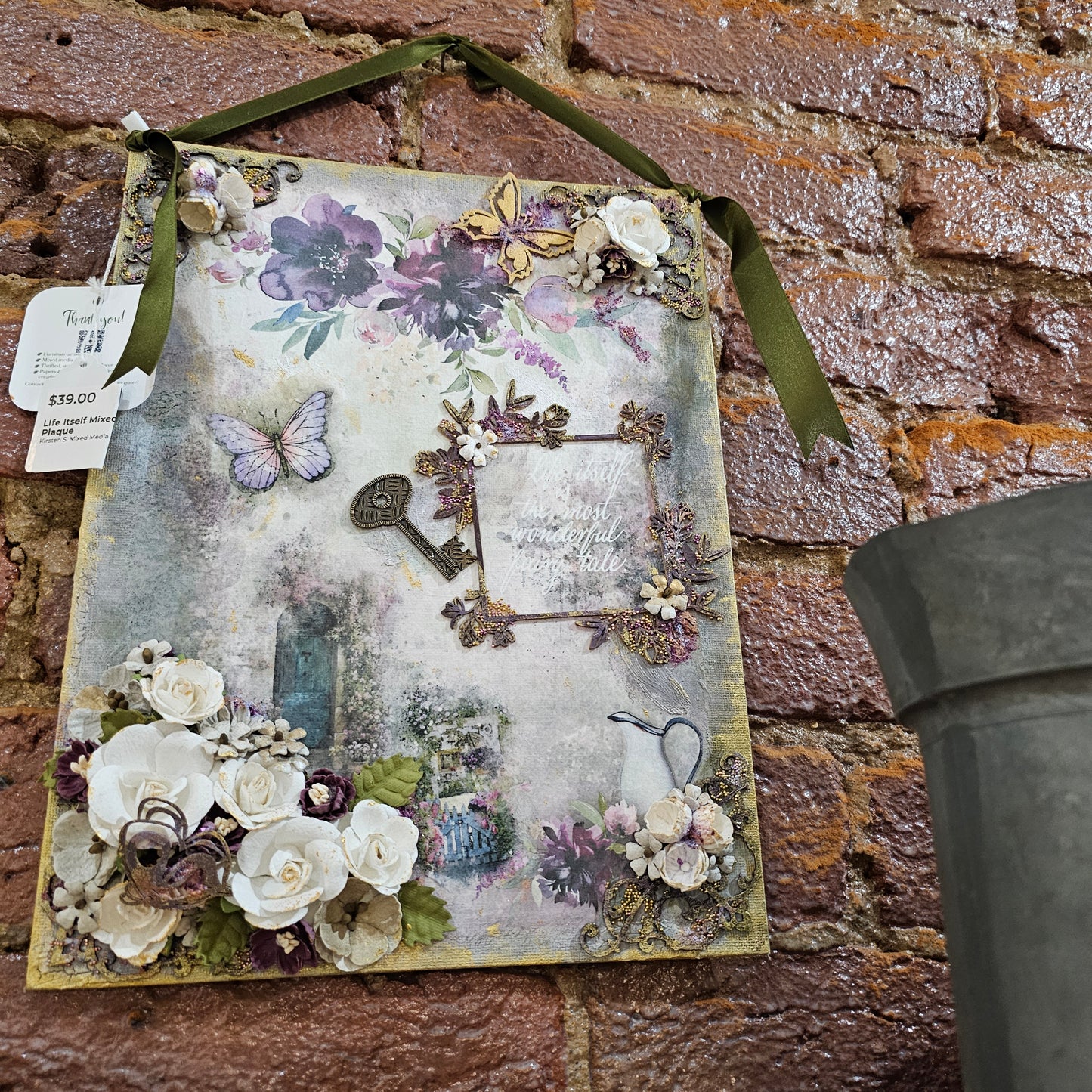 LIfe Itself Mixed Media Wall Plaque