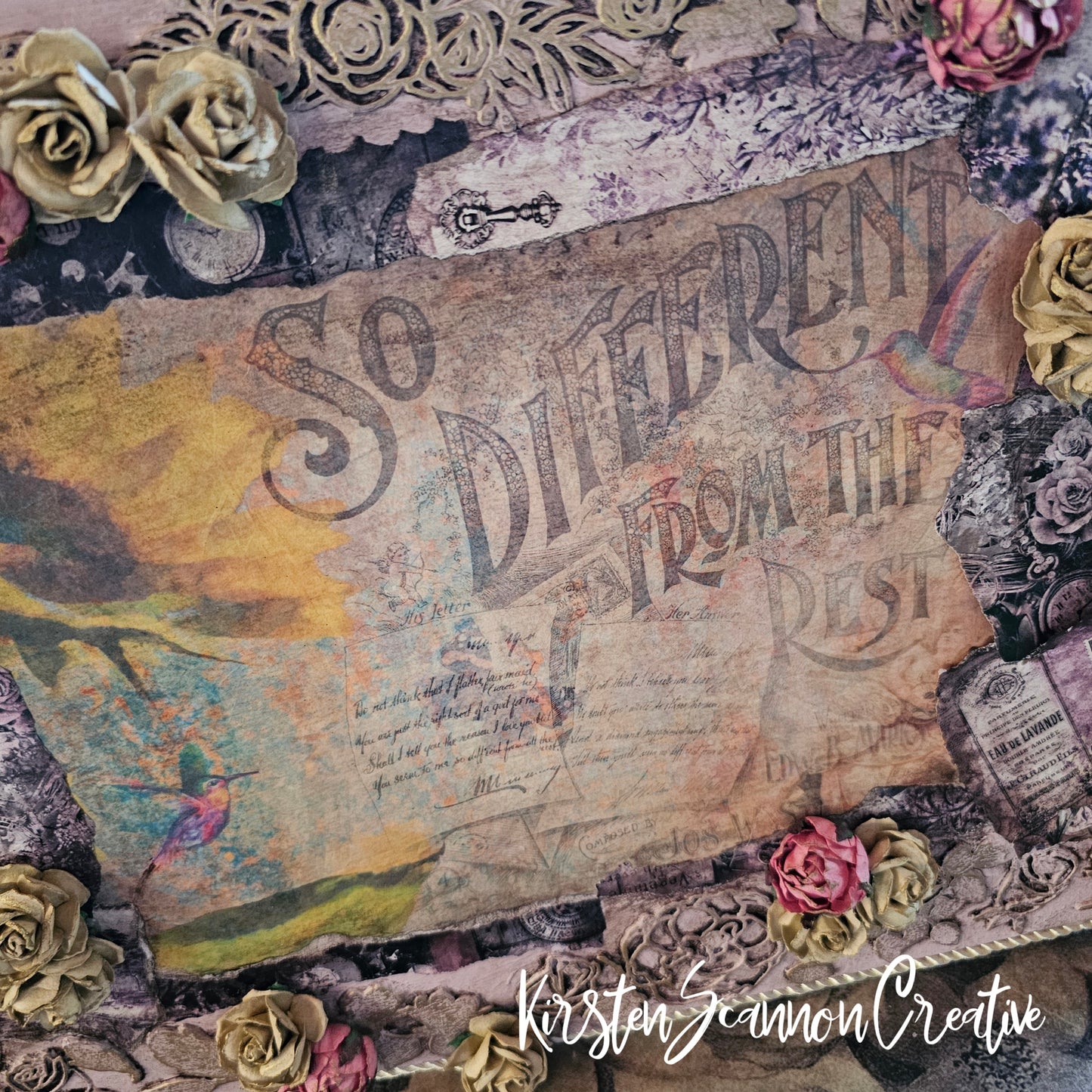 So Different Mixed Media Wall Panel