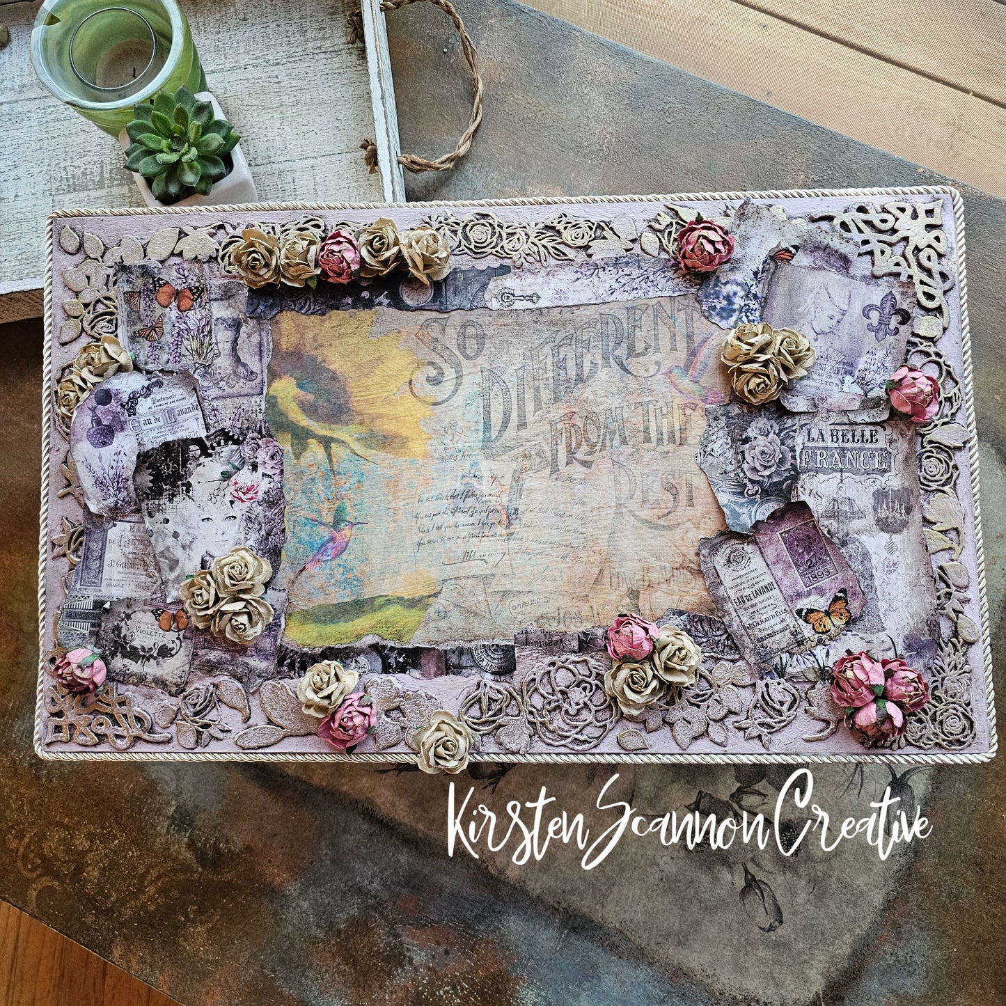 So Different Mixed Media Wall Panel