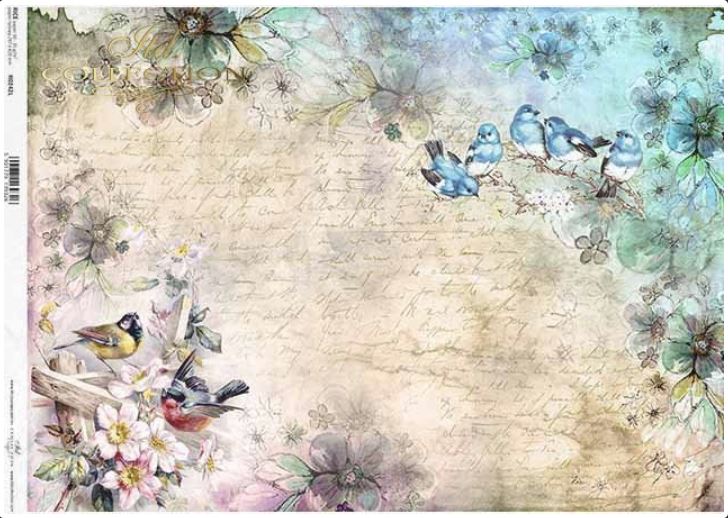 ITD Collection A4 Rice Paper for Decoupage R0242L