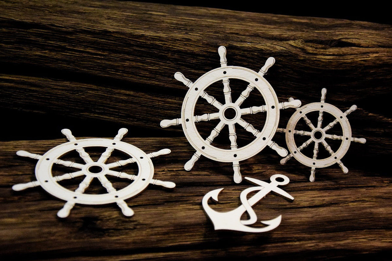 Snipart Tropical Adventure Steering Wheel Chipboard