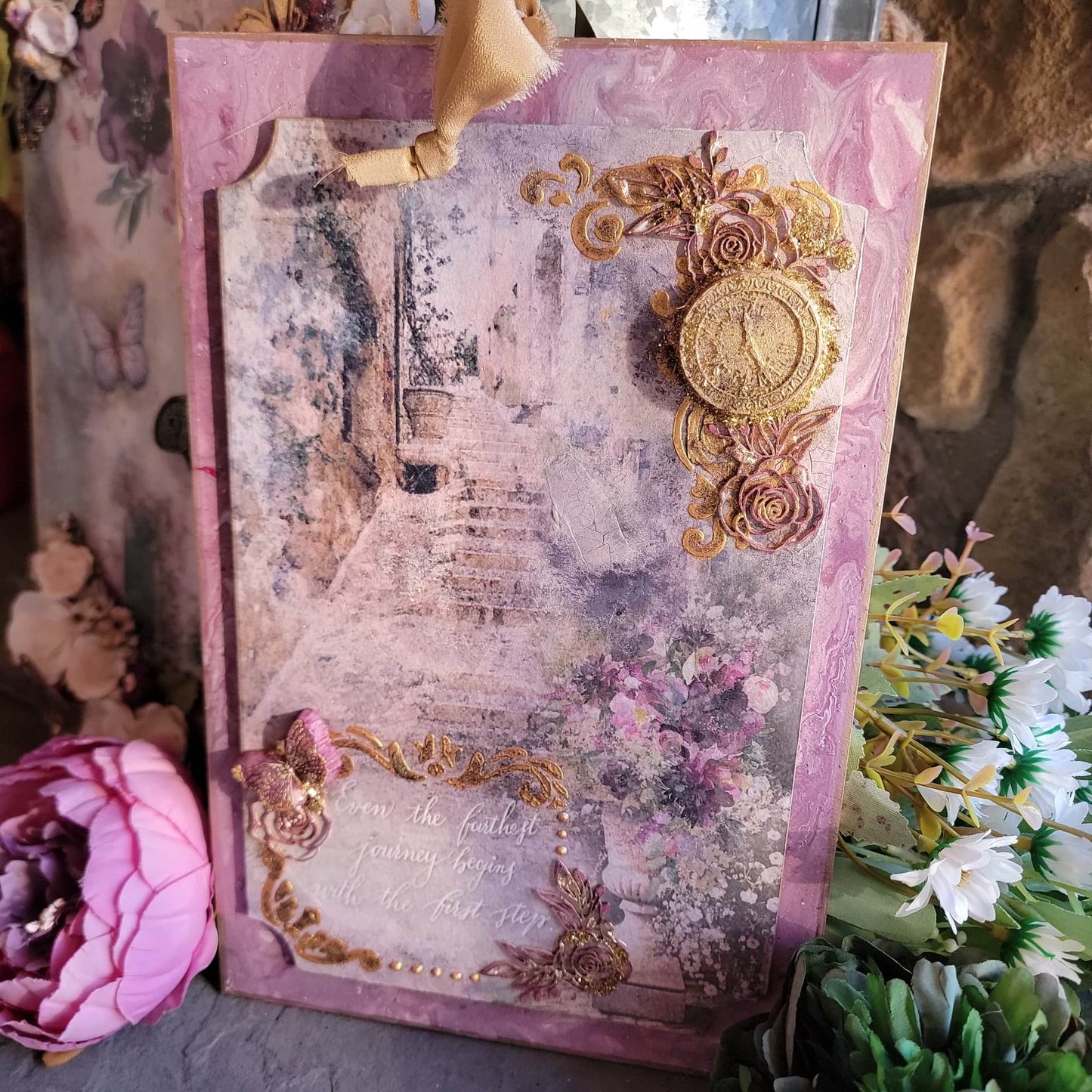 The First Step Mixed Media Wall Plaque