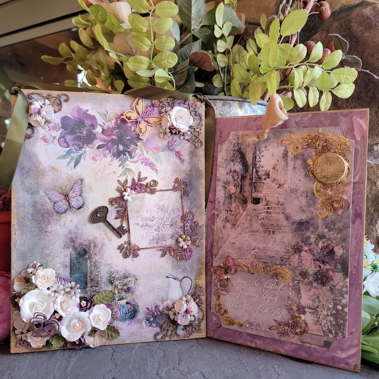 The First Step Mixed Media Wall Plaque