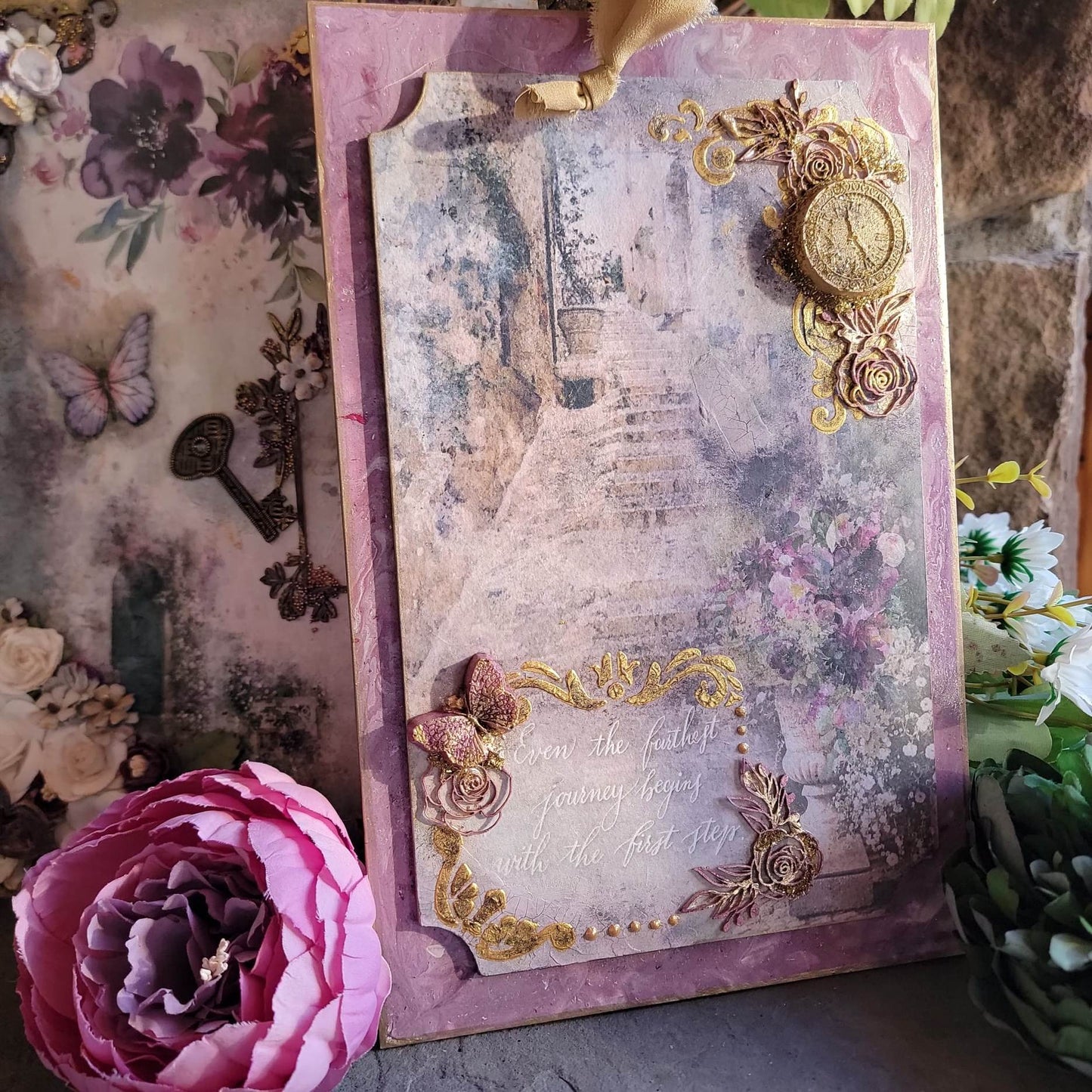 The First Step Mixed Media Wall Plaque