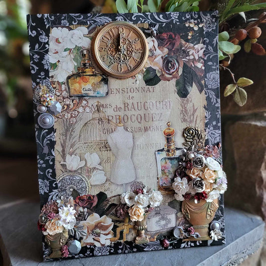 High Noon with Coco Mixed Media Canvas