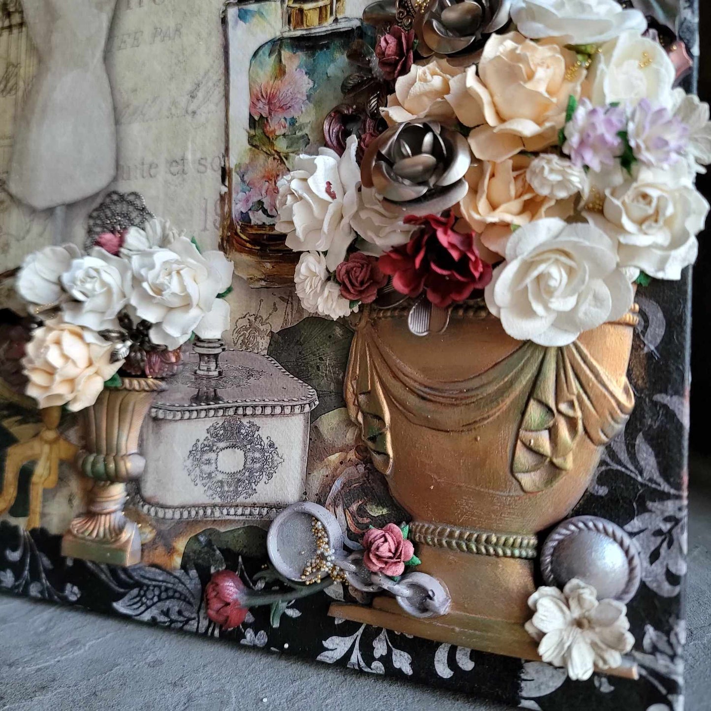 High Noon with Coco Mixed Media Canvas