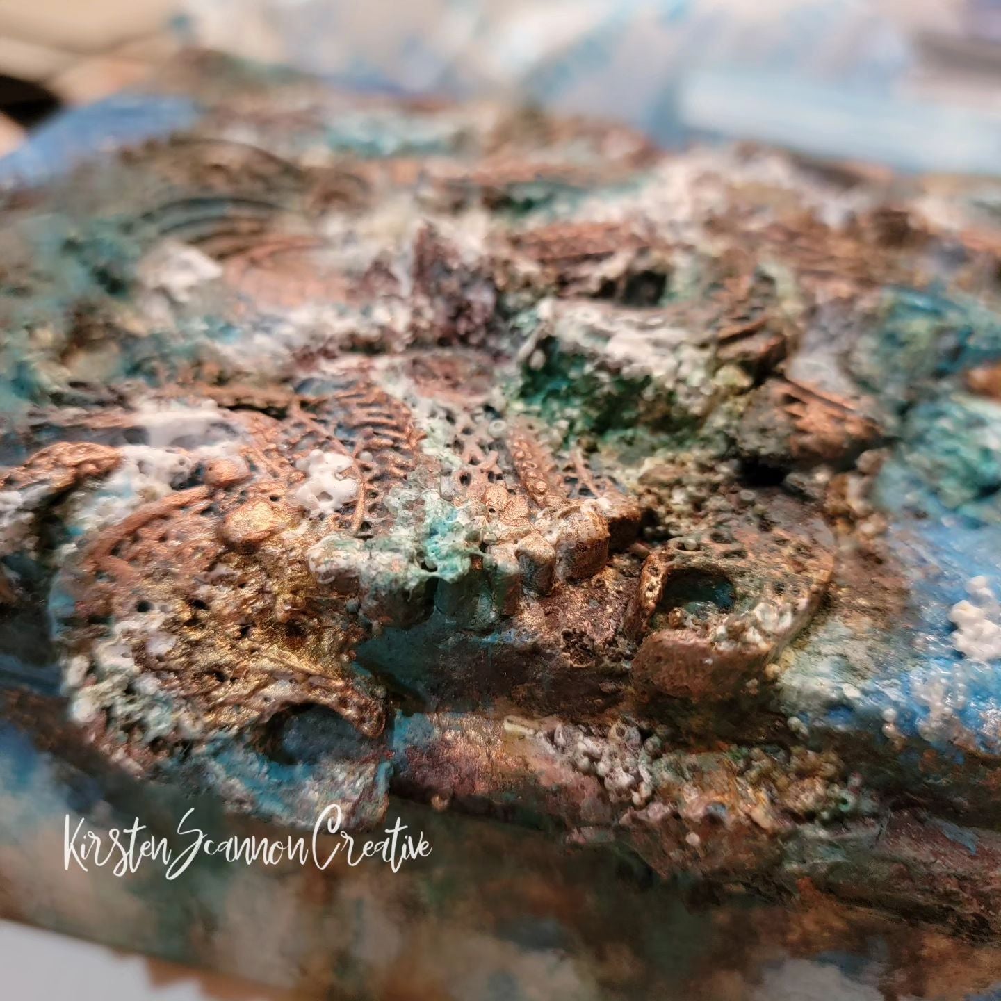 Crabby Box Artisanal Décor Refinished Cigar Box