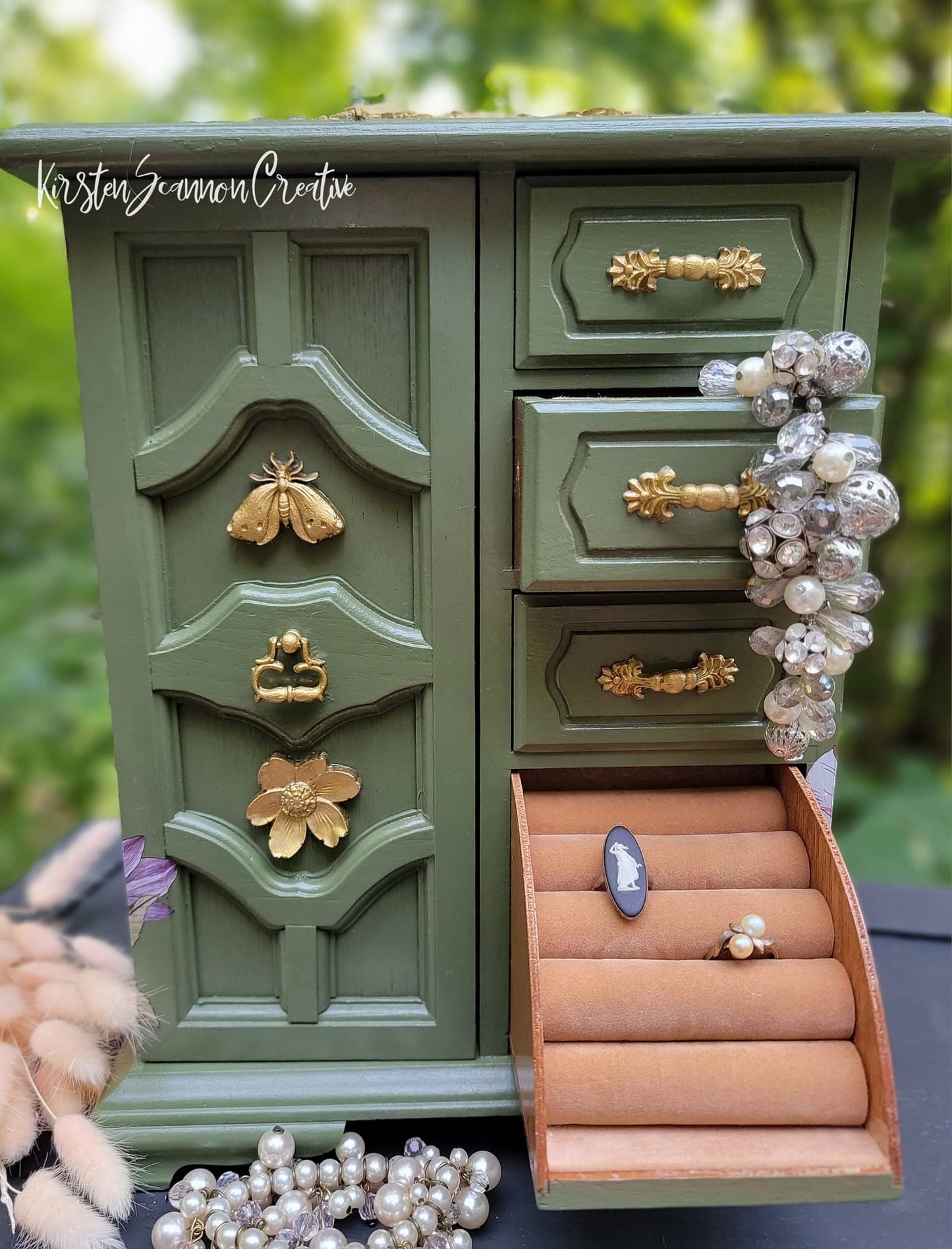 SOLD Hootiful Steampunk Vintage Style Jewelry Box