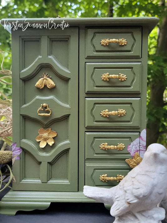 SOLD Hootiful Steampunk Vintage Style Jewelry Box