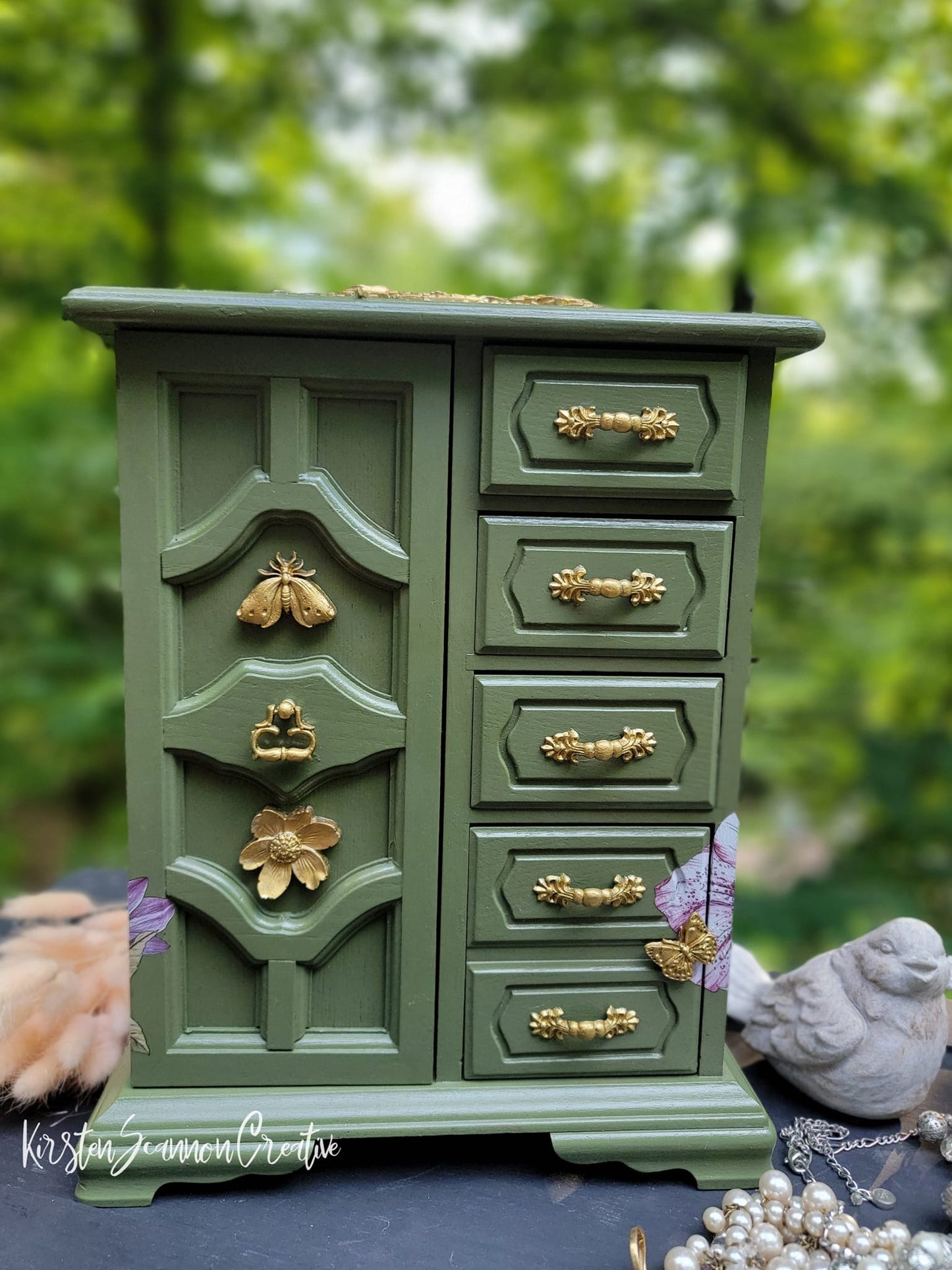 SOLD Hootiful Steampunk Vintage Style Jewelry Box