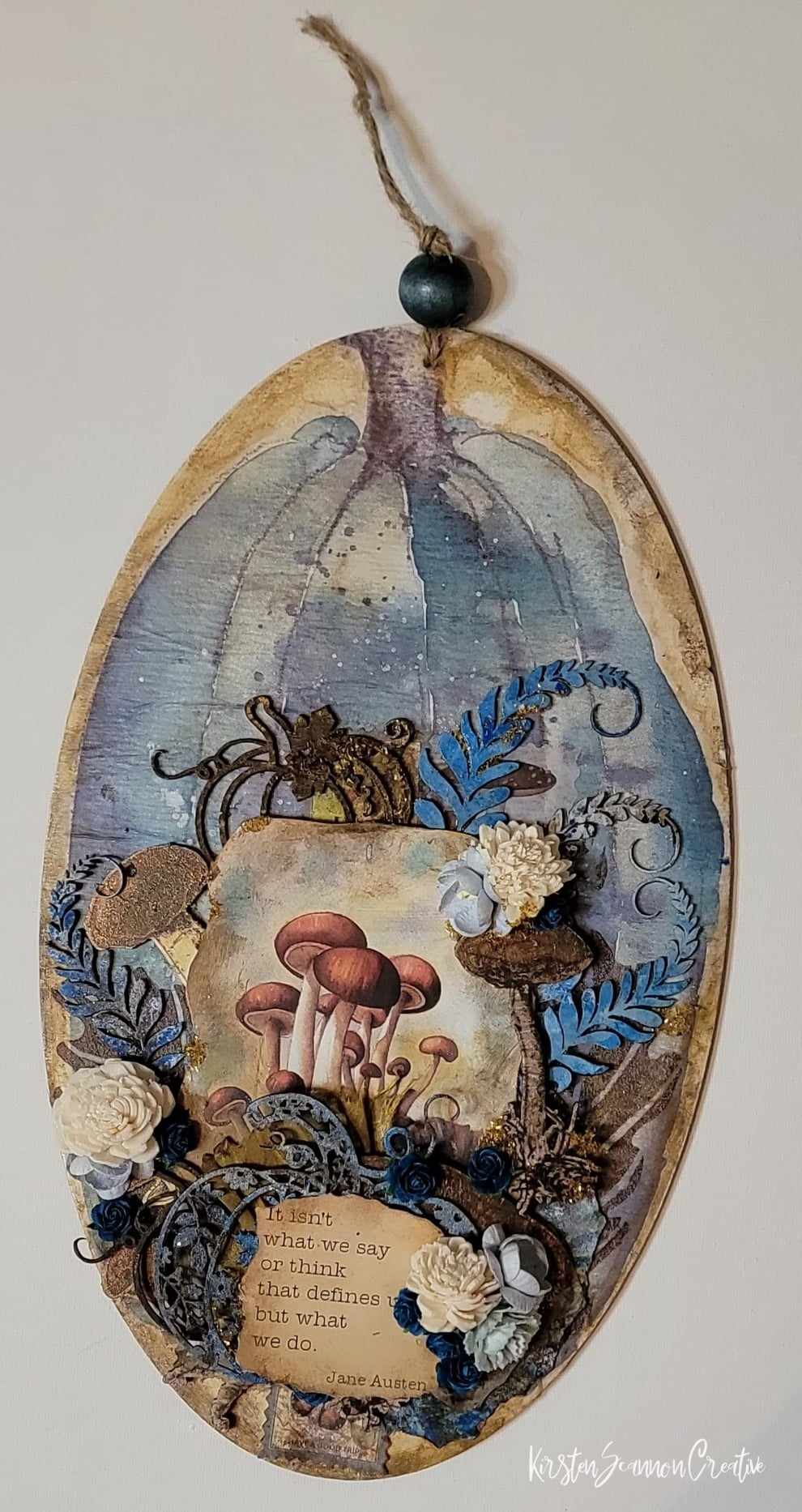 Woodland Mushroom & Pumpkins Wallhanging, Autumn