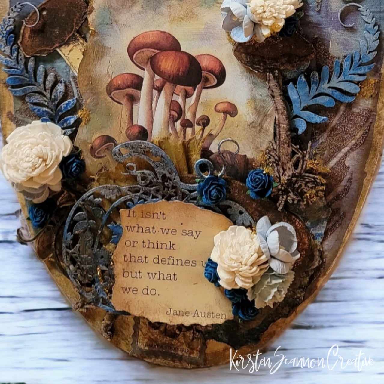 Woodland Mushroom & Pumpkins Wallhanging, Autumn