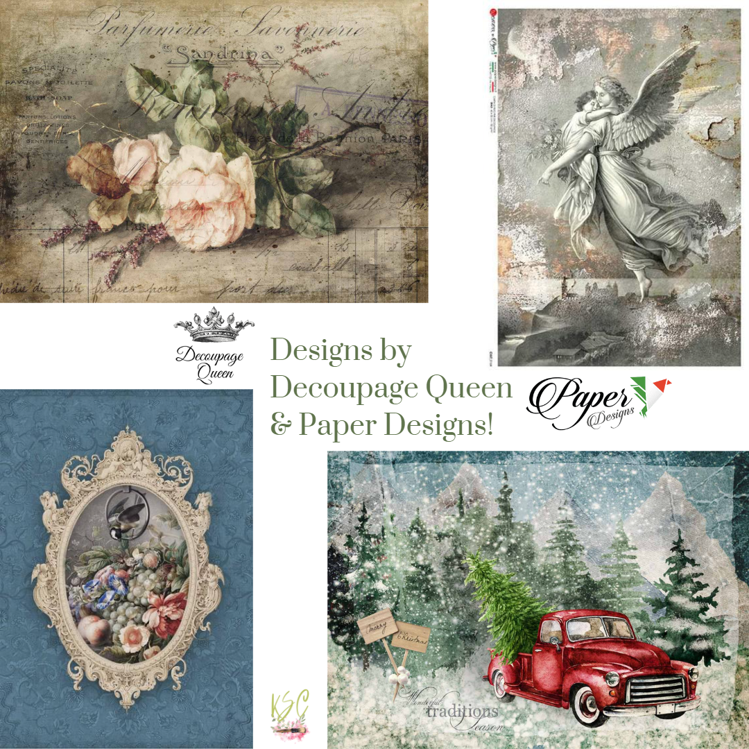 PREORDER | 1st - 10th Monthly | Large Format Rice Paper Decoupage Queen & Washipaper by Paper Designs | Large Decoupage Paper | A0 A1 A2