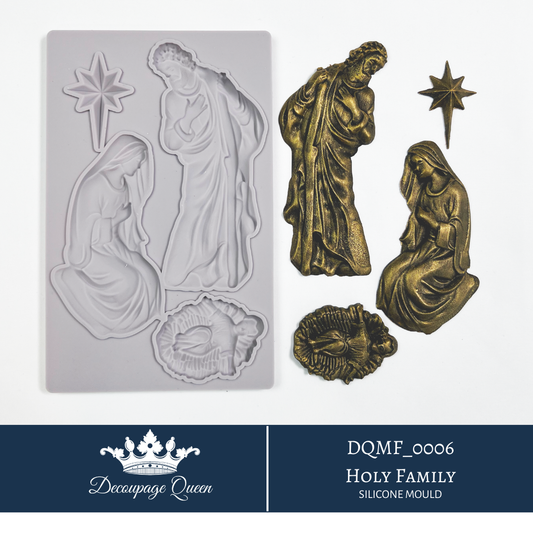 Decoupage Queen Holy Family Silicone Mould- Limited Edition