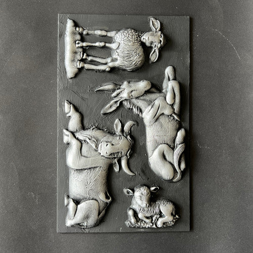 Decoupage Queen Nativity Animals Silicone Mould- Limited Edition
