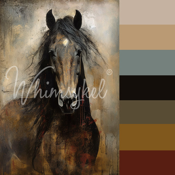 Whimsykel Designs 18 lb Decoupage Tissue Paper 21x29" Heart Horse