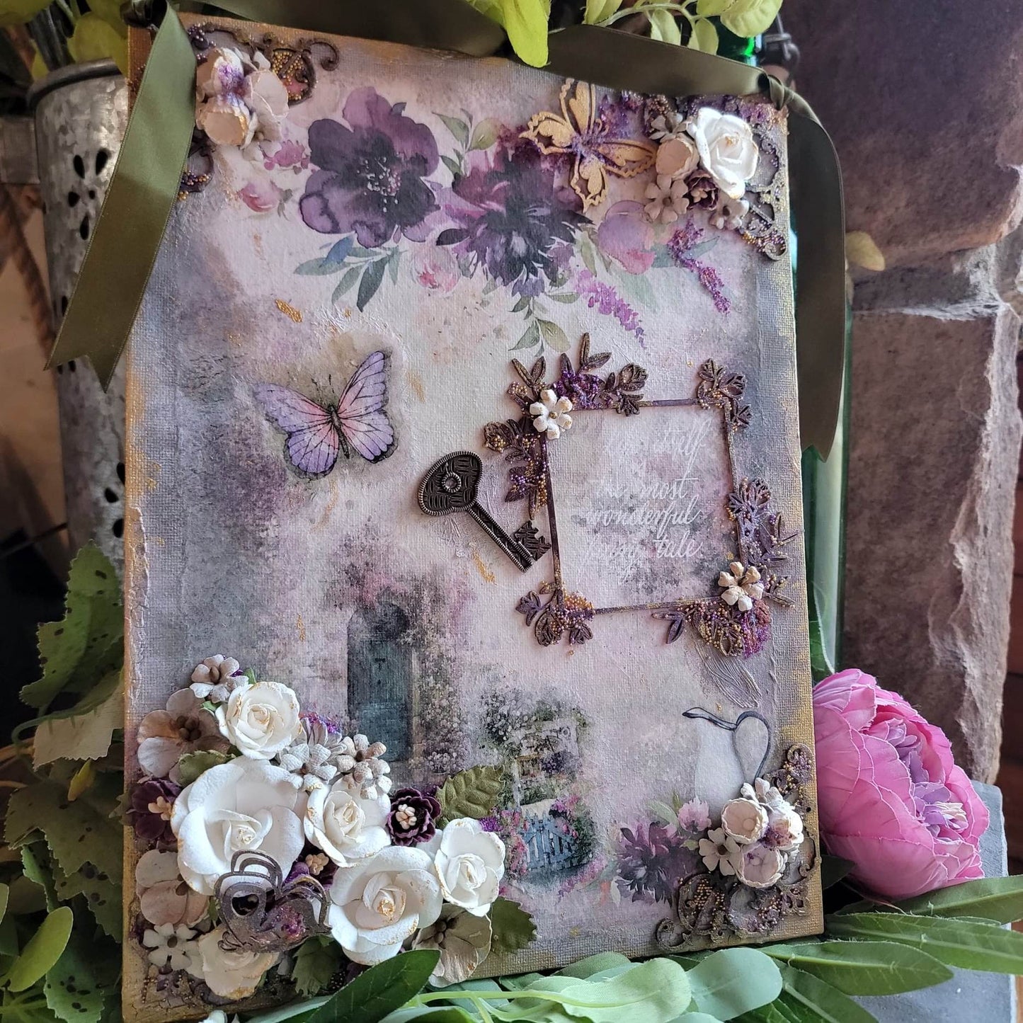 LIfe Itself Mixed Media Wall Plaque