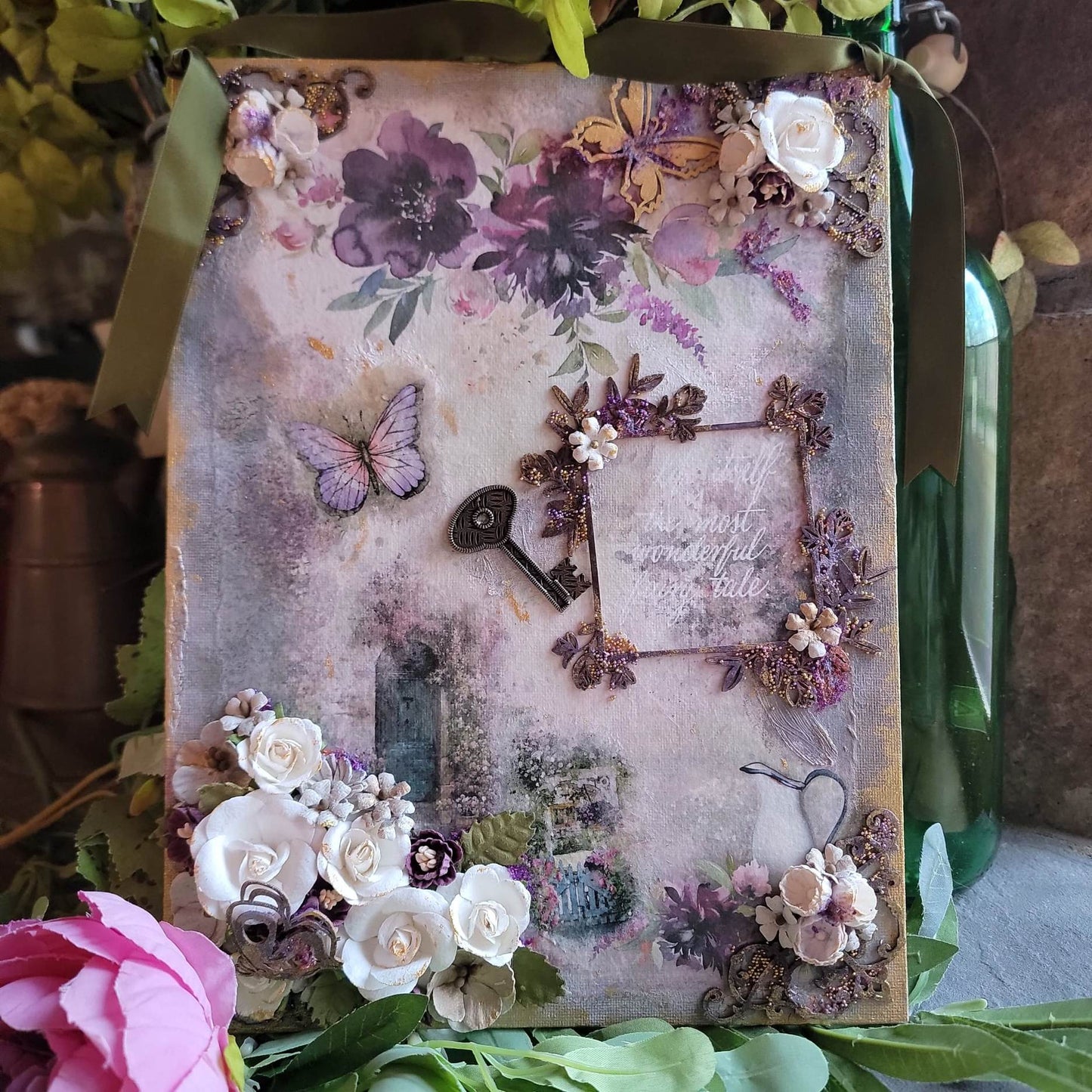 LIfe Itself Mixed Media Wall Plaque