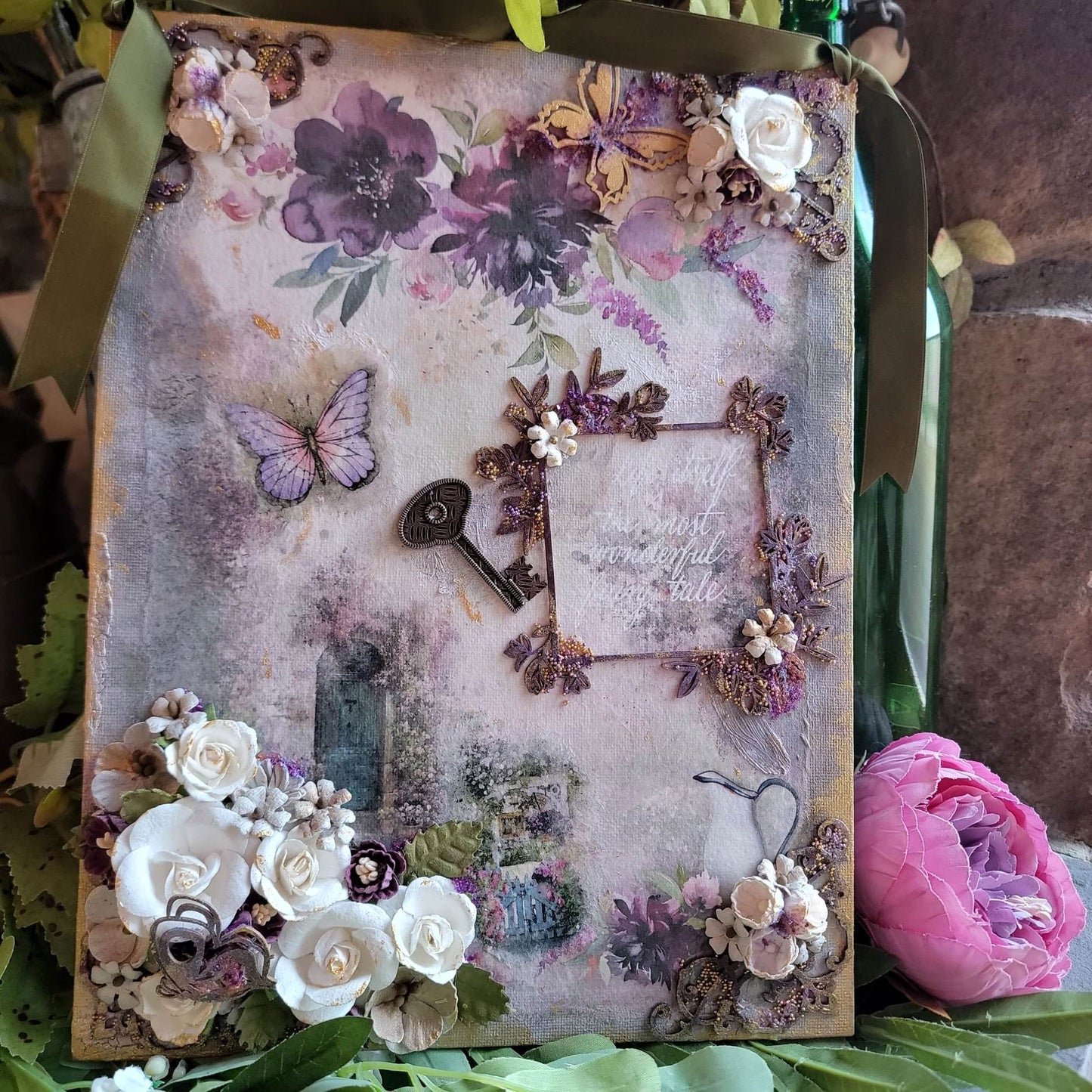 LIfe Itself Mixed Media Wall Plaque