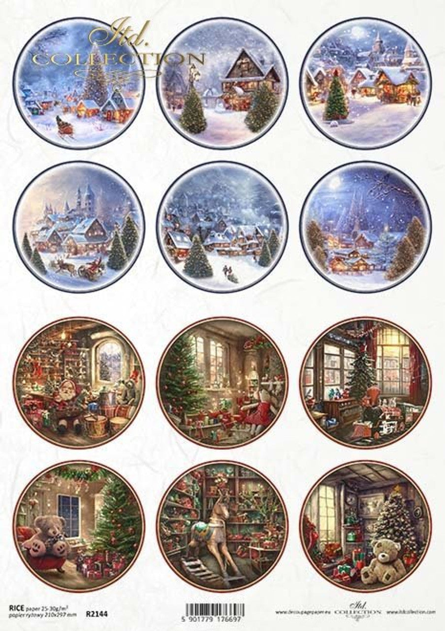ITD Collection A4 Rice Paper for Decoupage R2144