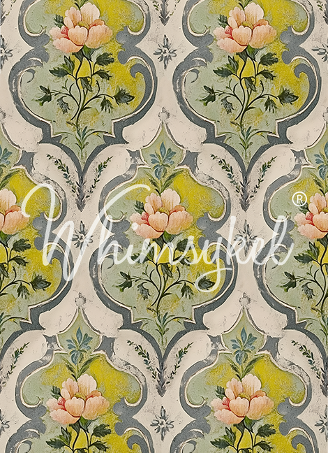 Whimsykel Designs 18 lb Decoupage Tissue Paper 21x29" Romantic Fleurs