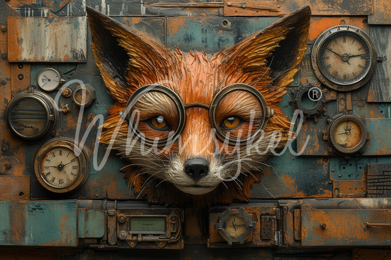 Whimsykel Designs 18 lb Decoupage Tissue Paper 21x29" TicToc Fox