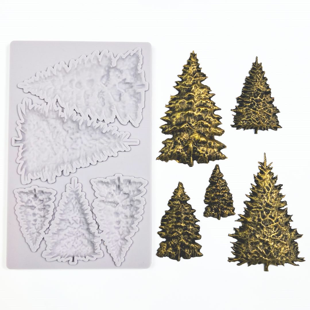 Decoupage Queen Winter Trees Silicone Mould- Limited Edition