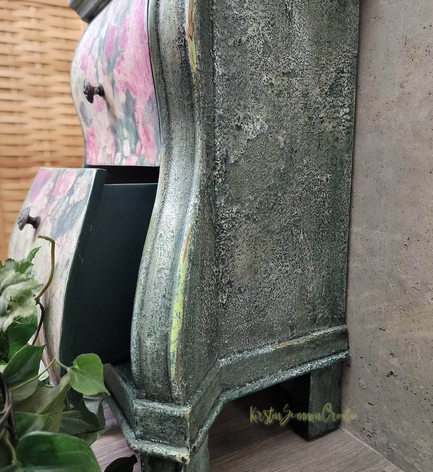 SOLD Floor Clock "Rose Garden" Grandmother Clock