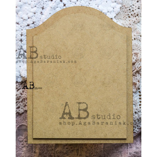 AB Studios HDF Decoupage Base Arched Plaque 28