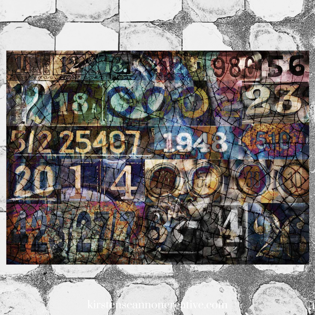 Decoupage Queen Rice Paper Number Mosaic RETIRED A2