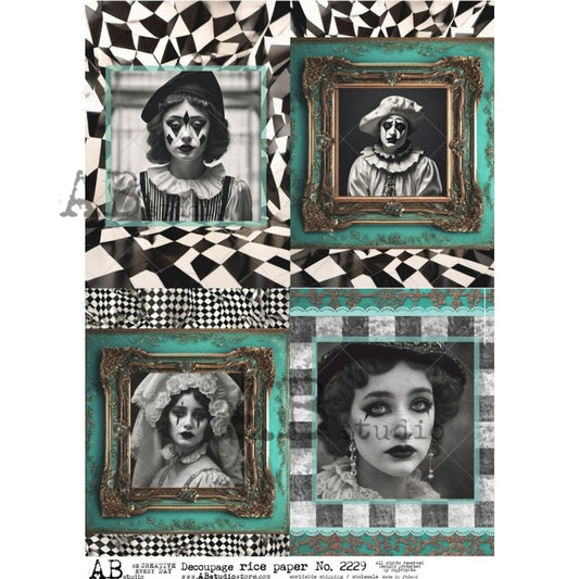 AB Studios A4 Rice Paper for Decoupage 2229