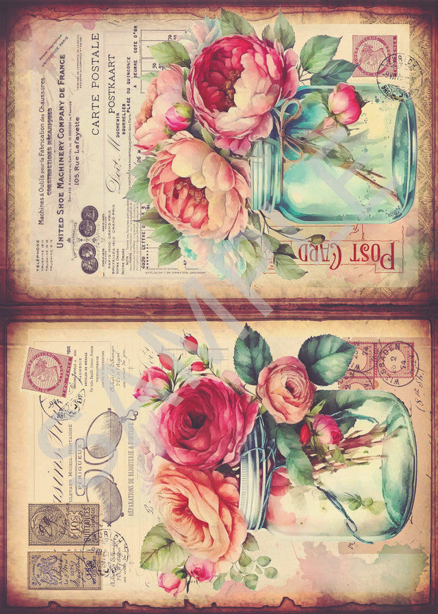 Calambour T156 A4 Rice Paper for Decoupage