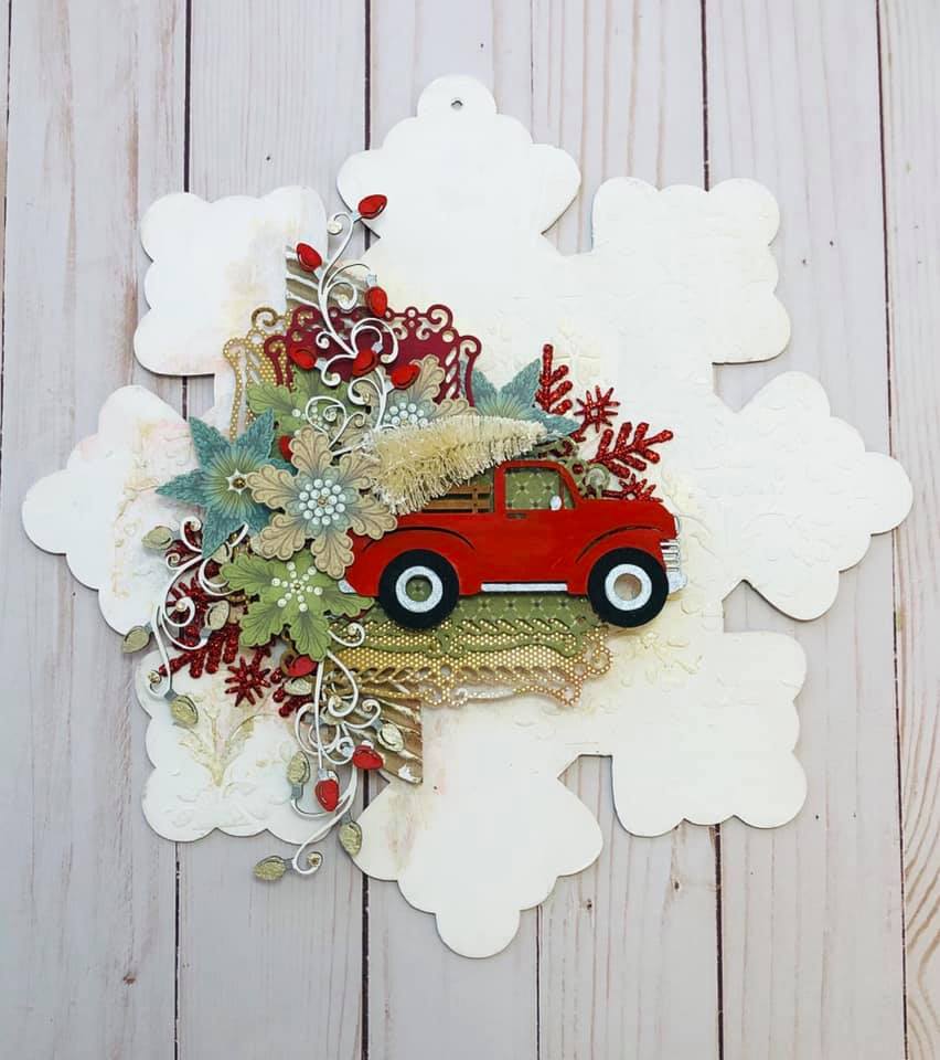 Scrapaholics Vintage Truck Chipboard