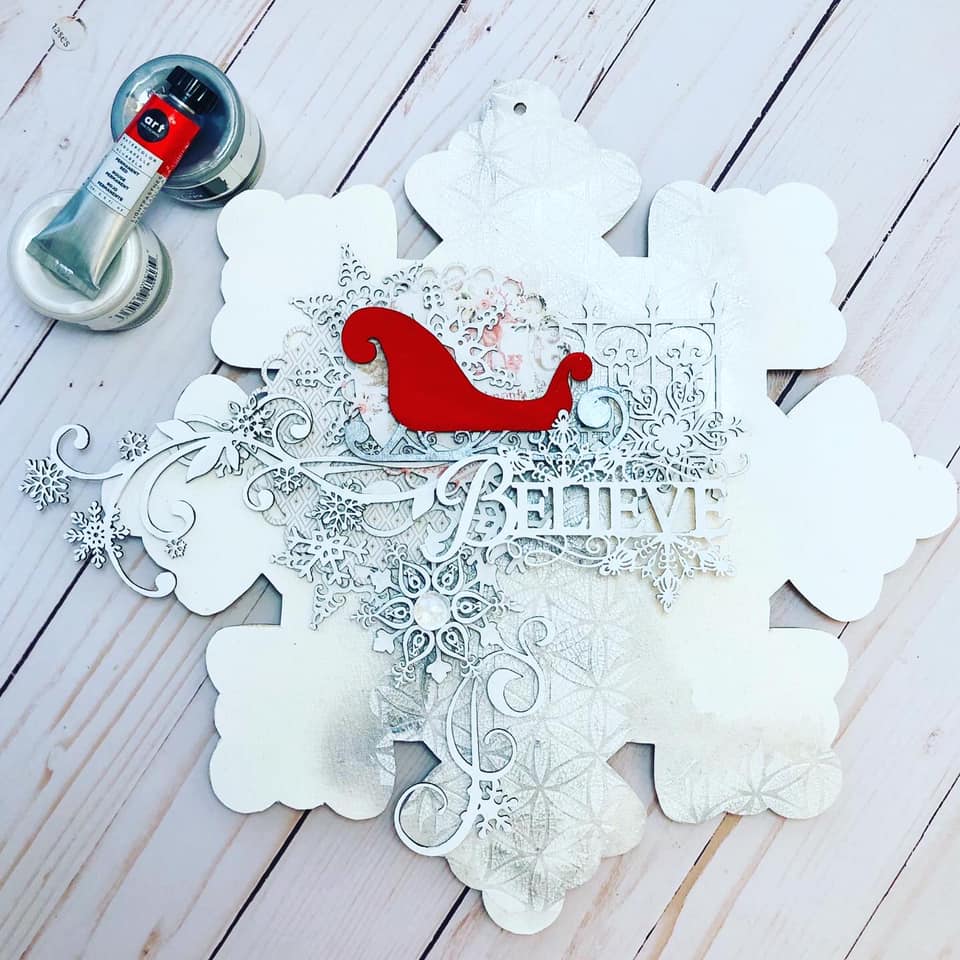 Scrapaholics Believe Chipboard