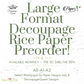 Paper Designs Washipaper Rice Paper for Decoupage PINUP 0031 A4