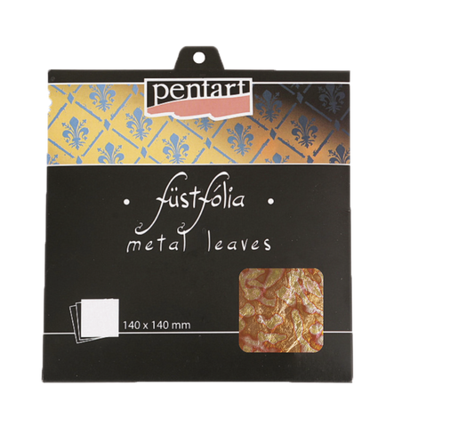 Pentart Variegated Leaves Metal Leaf, 14x14 cm, V02