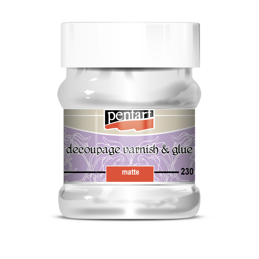 Pentart Decoupage Varnish & Glue, Matte 230 ml