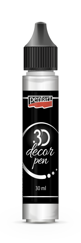Pentart 3D Decor Pen 30 ml | Silver