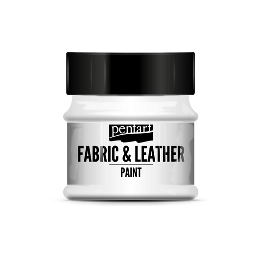 Pentart Fabric & Leather Paint 50 ml White
