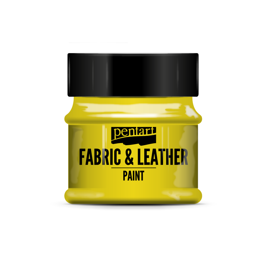 Pentart Fabric & Leather Paint 50 ml Yellow