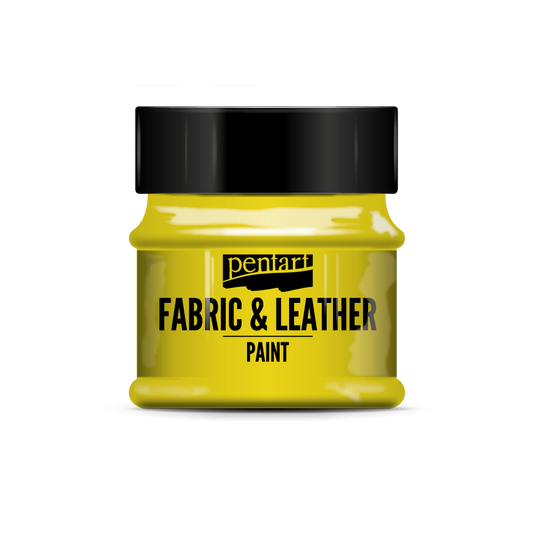 Pentart Fabric & Leather Paint 50 ml Yellow