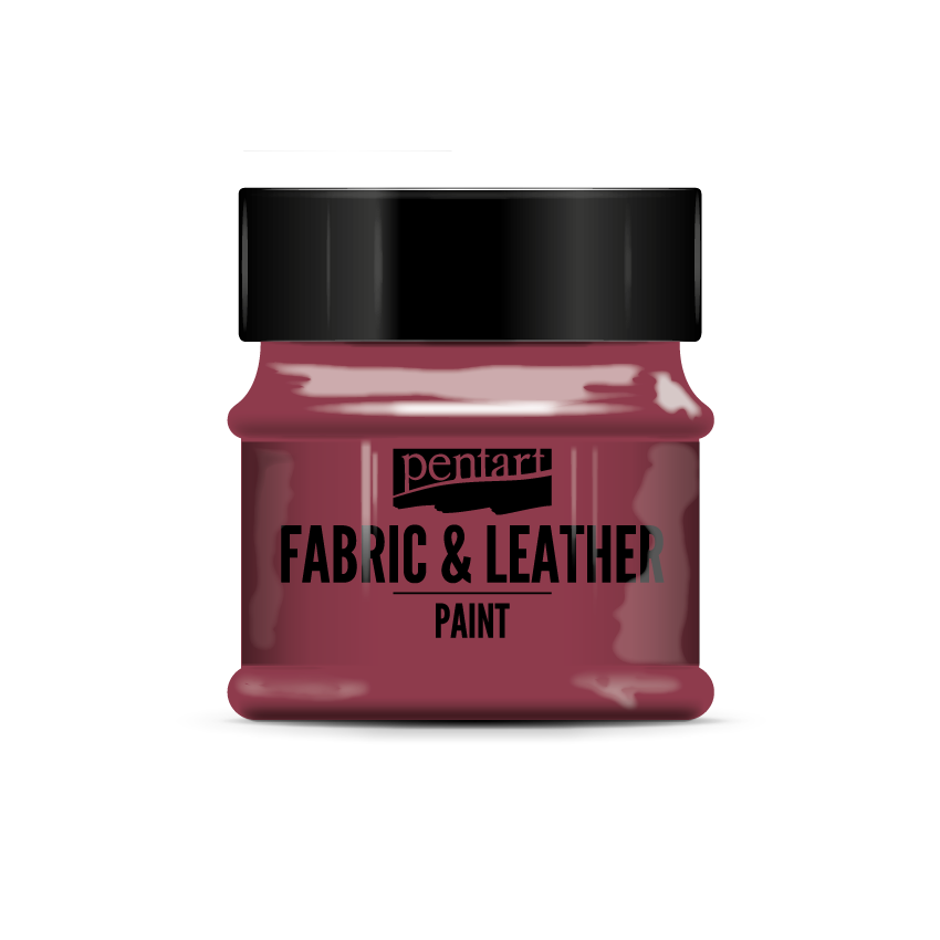Pentart Fabric & Leather Paint 50 ml Bordeaux